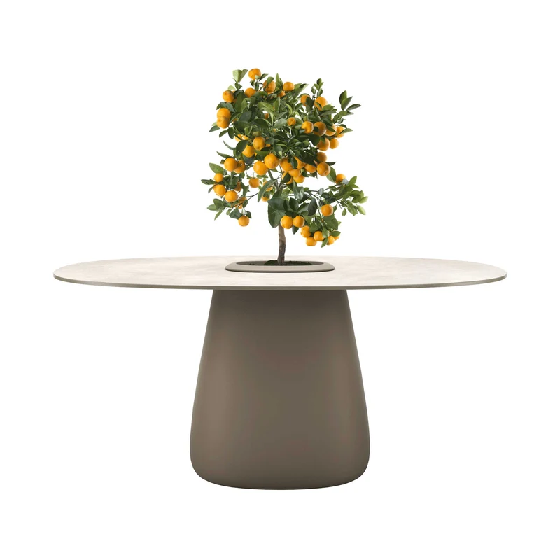 Stoneware Dining Table COBBLE BUCKET by Elisa Giovannoni for Qeeboo