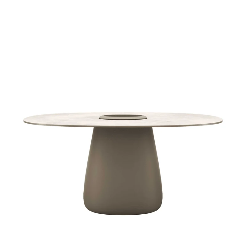 Stoneware Dining Table COBBLE BUCKET by Elisa Giovannoni for Qeeboo