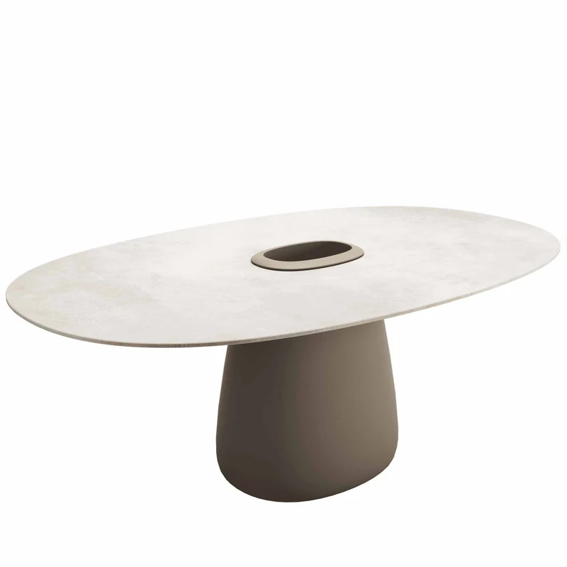 Stoneware Dining Table COBBLE BUCKET by Elisa Giovannoni for Qeeboo