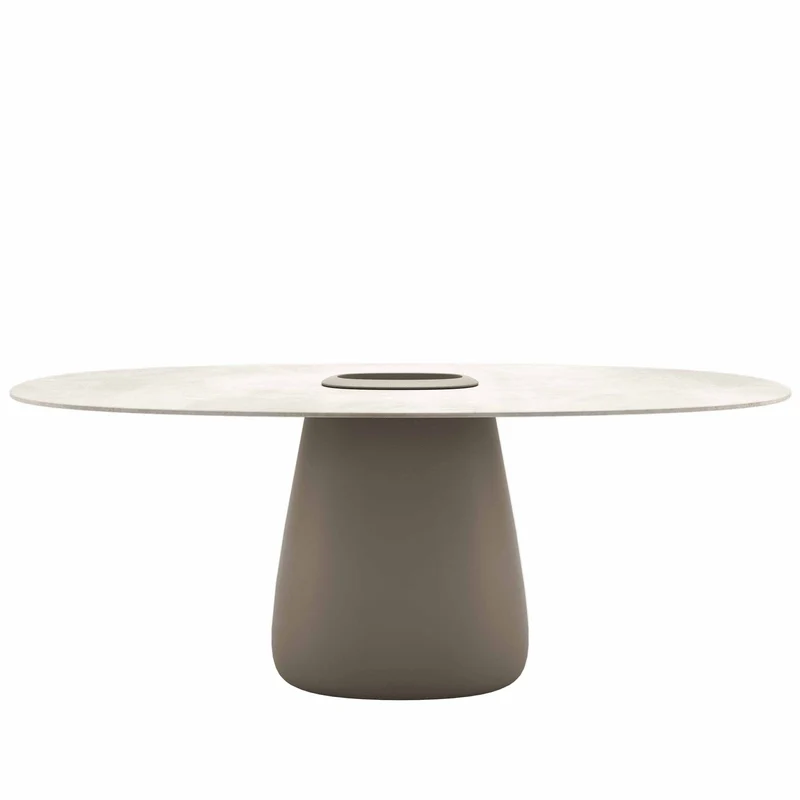 Stoneware Dining Table COBBLE BUCKET by Elisa Giovannoni for Qeeboo