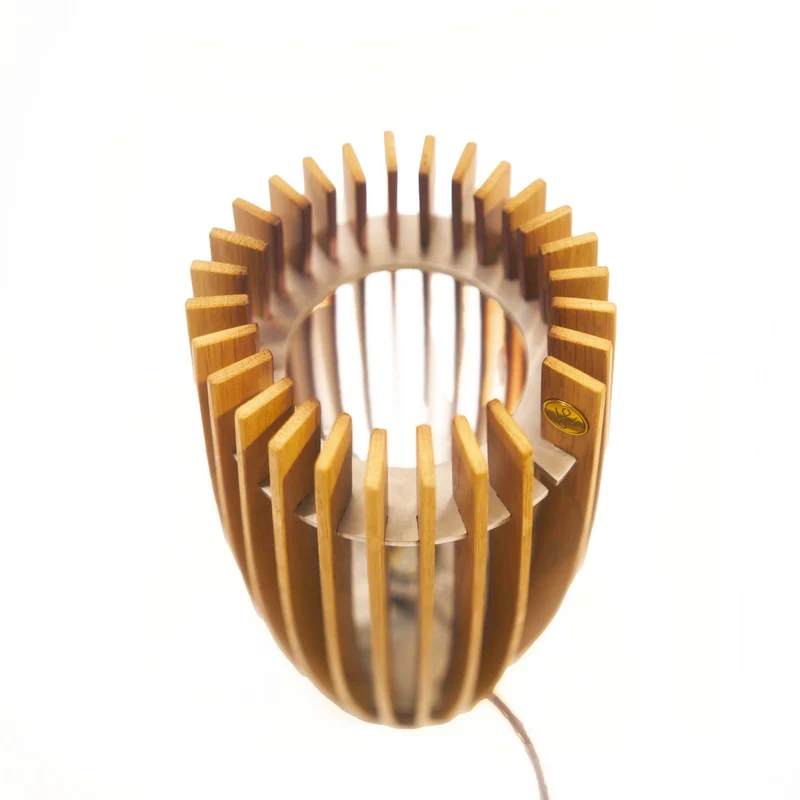 Wood Table Lamp FLUSSIO by Massimo Martino, Francesco De Luca e Andrea Riva for Winetage