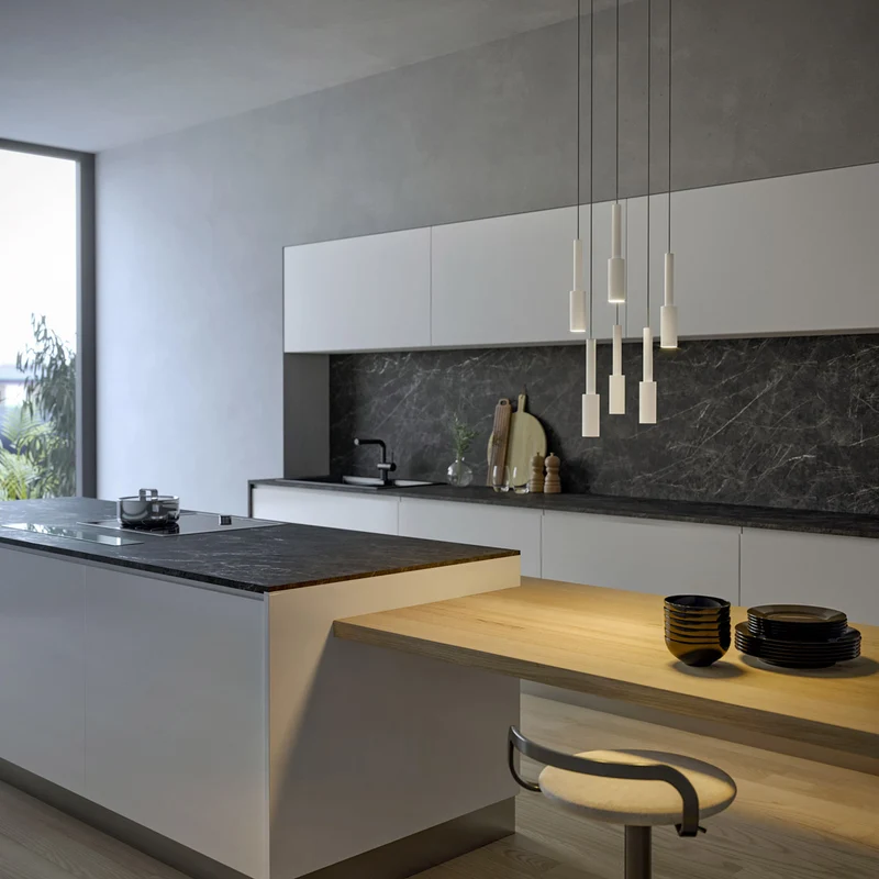 Aluminium Suspension Lamp TUBINO by Matteo Thun for Panzeri