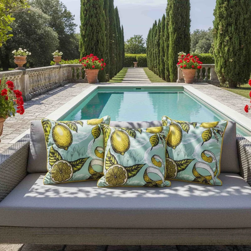 Cushion MIA LEMON Set of Two by Luciana Gomez for MYIN