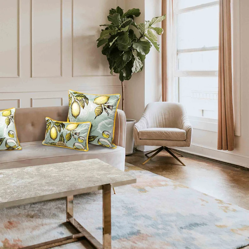 Cushion MIA LEMON Set of Two by Luciana Gomez for MYIN