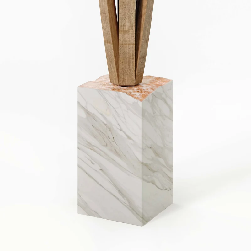Wood Floor Lamp PIENZA by Massimo Martino, Francesco De Luca e Andrea Riva for Winetage