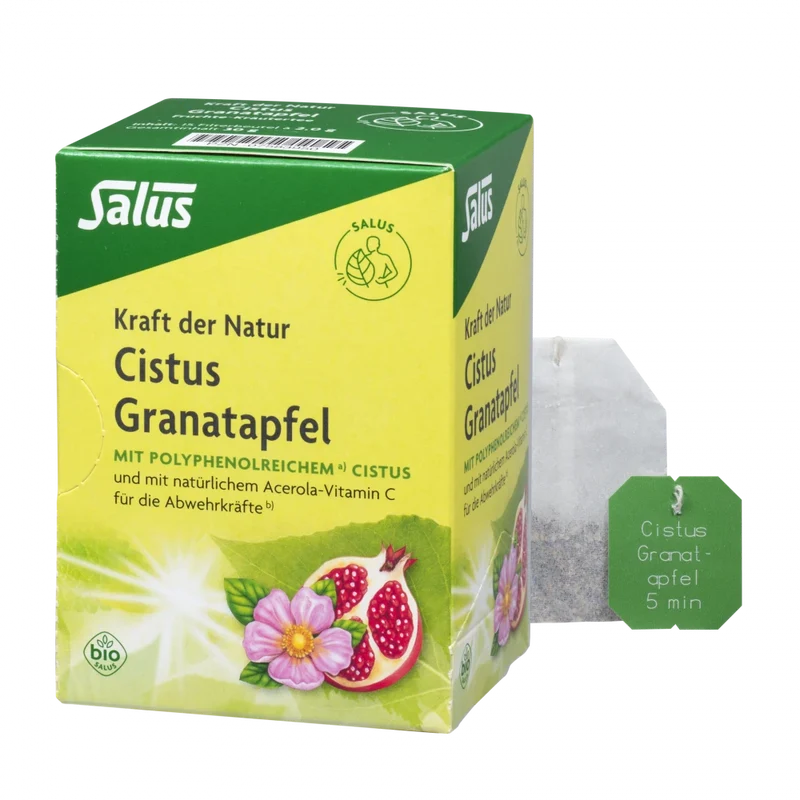 Salus Kraft der Natur Cistus Granatapfel, Früchte-Kräutertee Bio 15 Filterbeutel