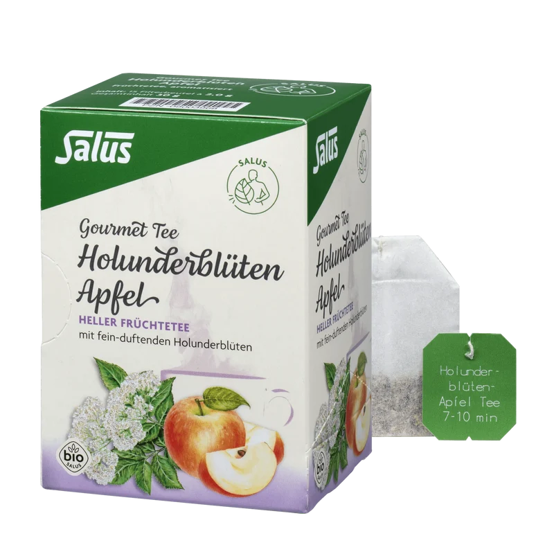 Salus Gourmet Holunderblüten Apfel Tee Bio 15 Filterbeutel