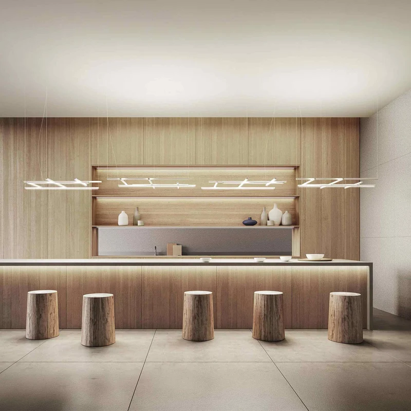 Aluminium Suspension Lamp HILOW by Mathaeus Thun Hohenstein for Panzeri