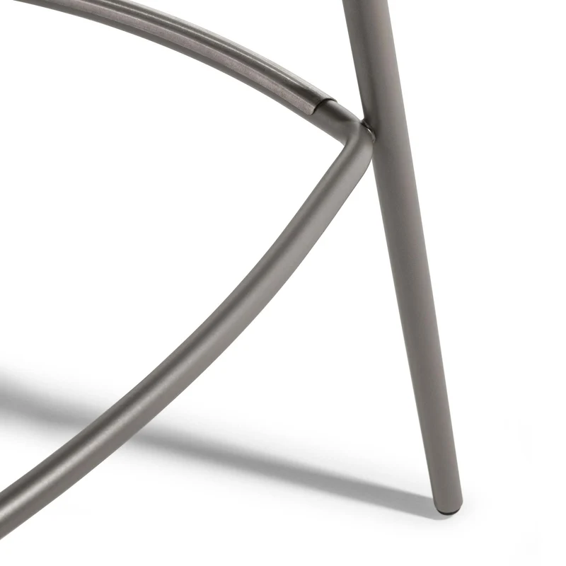 Leather Bar Stool MONTERA MAS by Roberto Lazzeroni for Poltrona Frau