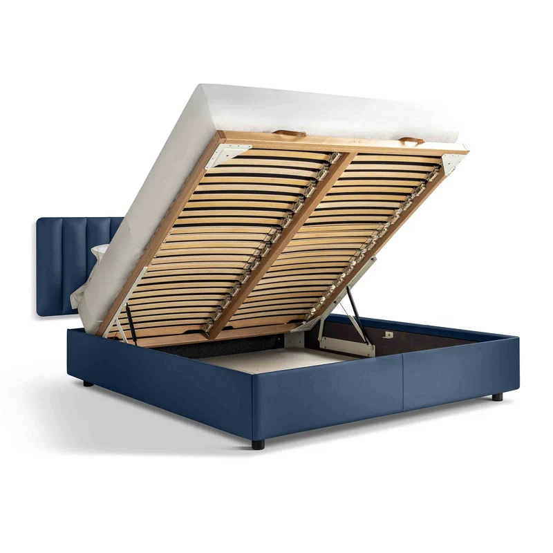 Leather Storage Bed FERDINANDEA by Design Centre for Poltrona Frau