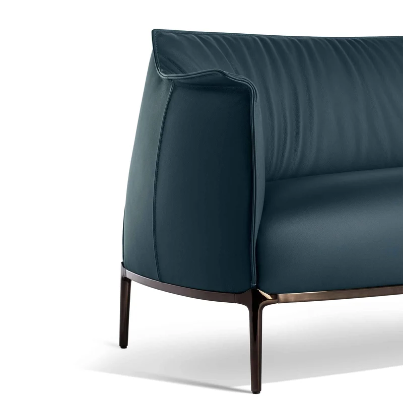 Leather Sofa ARCHIBALD by Jean-Marie Massaud for Poltrona Frau