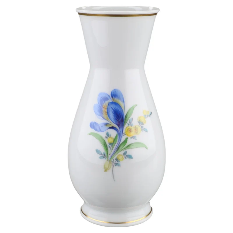 Vase mittelgroß Blüte Blau Gelb