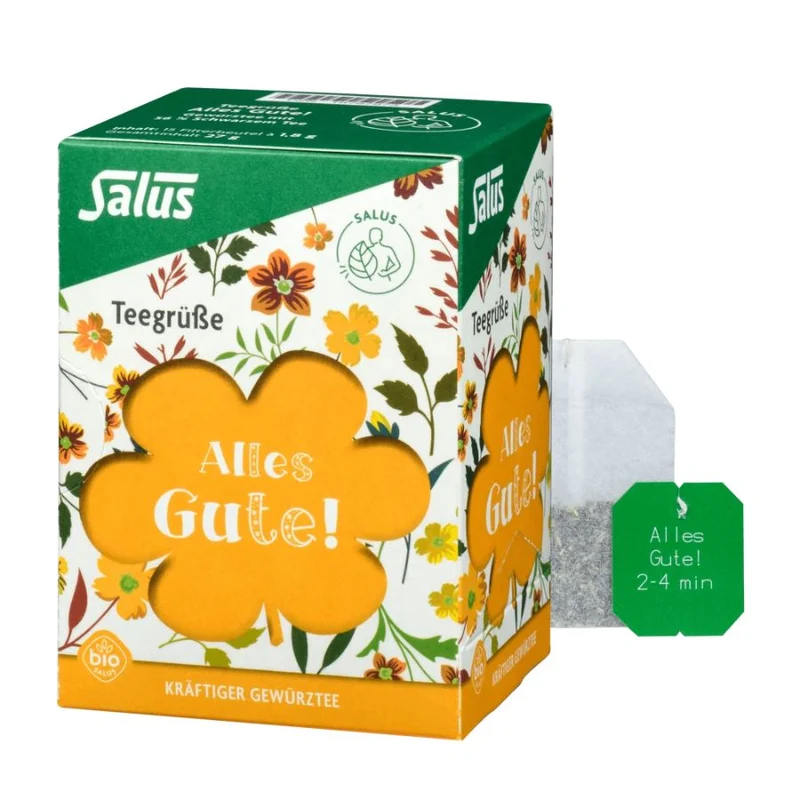 Salus Teegrüße Alles Gute! Gewürz-Kräutertee 15FB/27g MHD 31.10.2026