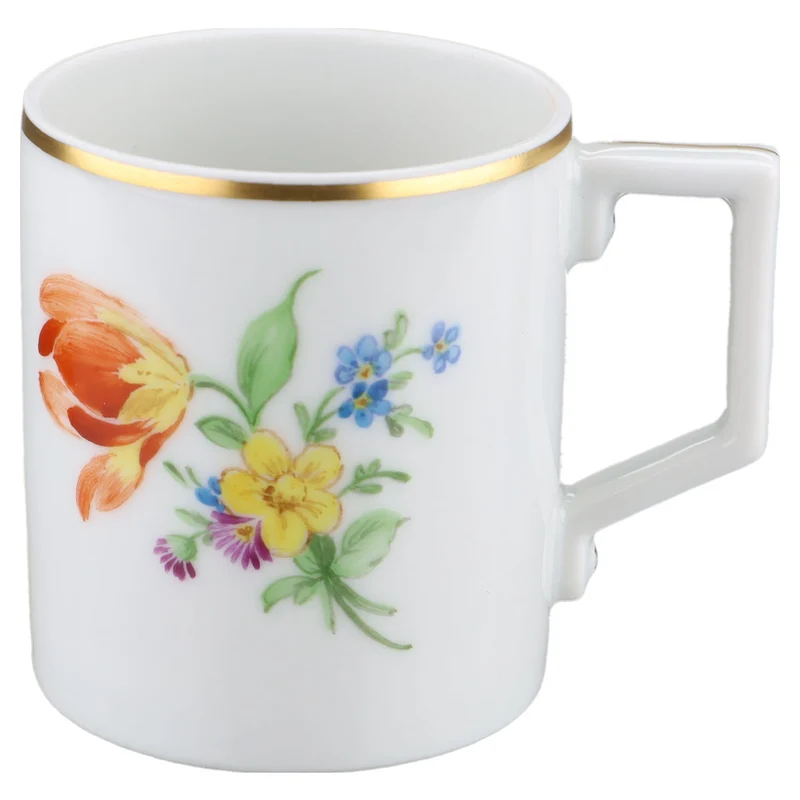 Mokkatasse Espressotasse Blüte Orange, Gelb