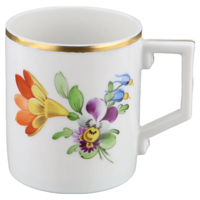 Mokkatasse Espressotasse Blüte Rot, Orange, Gelb