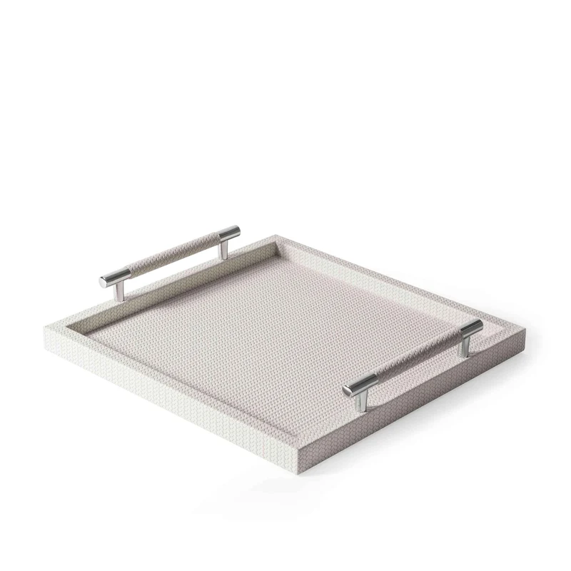 Square Leather Tray DEDALO by Pinetti