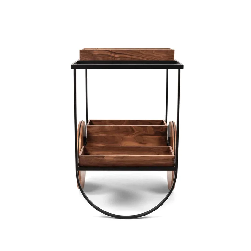 Serving Trolley with Wheels MAGENTA by Pinetti