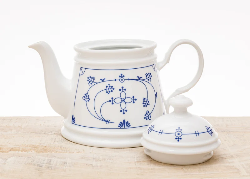 Teekanne 0,75 Indisch Blau, konisch