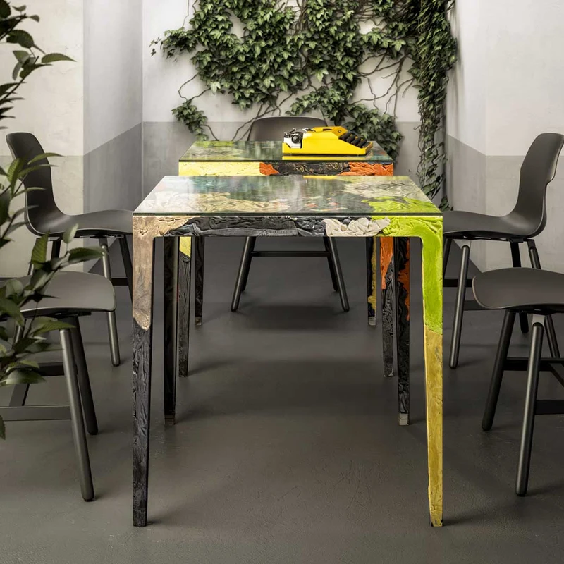 Jeans Dining Table REMEMBERME BISTROT by Tobias Juretzek for Casamania