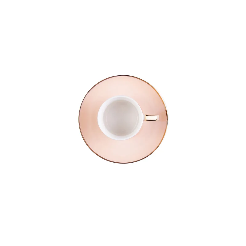 Karaca Lana Orangefarbenes Kaffetassen-Set für 6 Personen