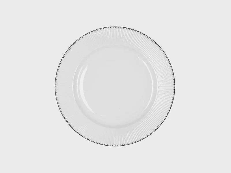 Teller | Adonis | Schwarze Zacken | 25 cm