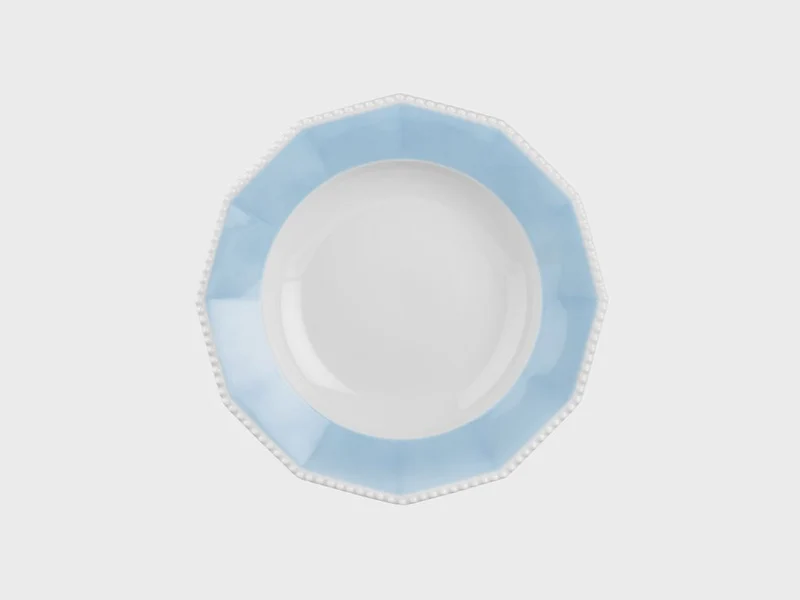 Teller tief | Perl | Symphonie Blau | 25 cm