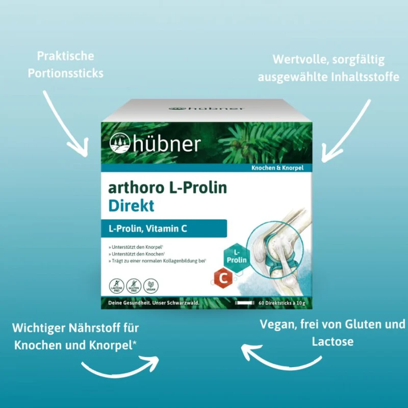 Anton Hübner Arthoro L-Prolin Direkt Bio 600g