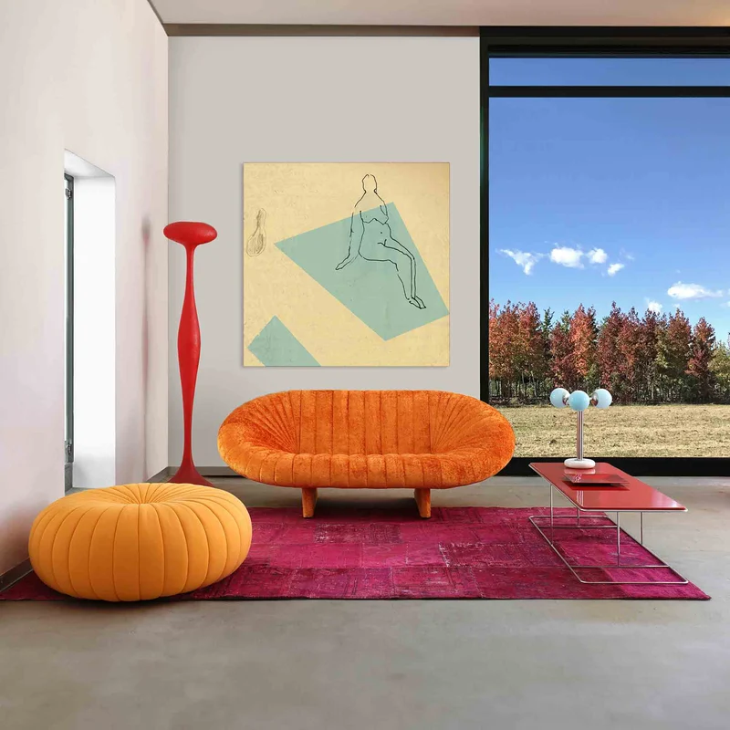 Sofa RE SOLE by Sergio Giobbi for Giovannetti