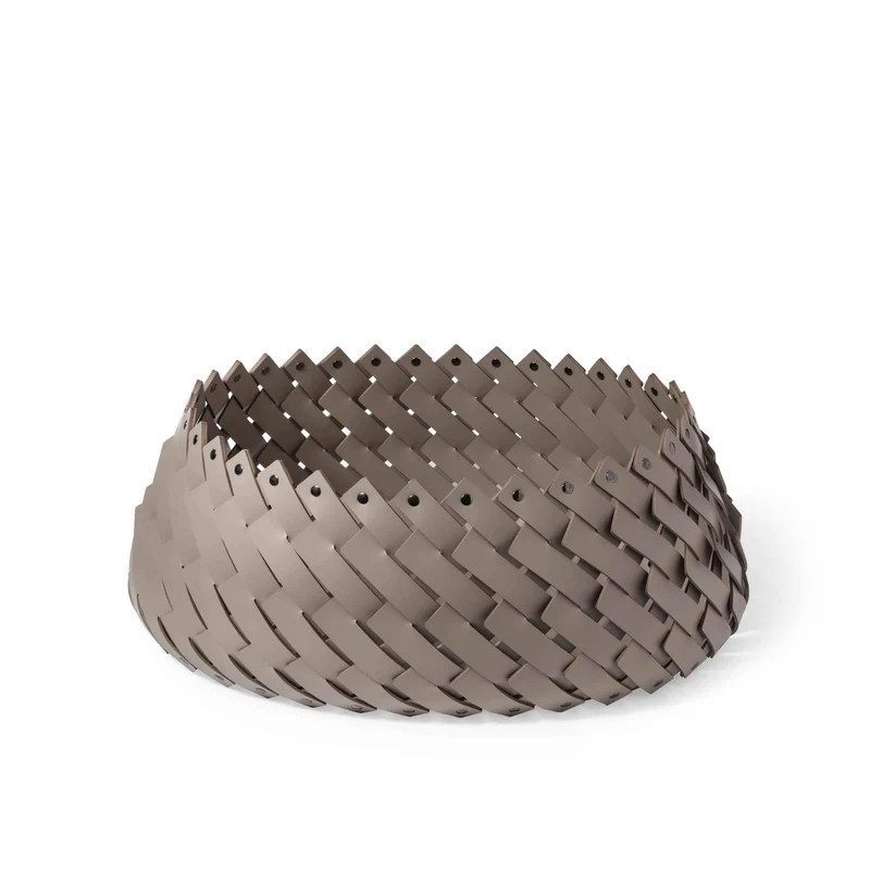 Oval Eco-Leather Basket ALMERIA by Pinetti