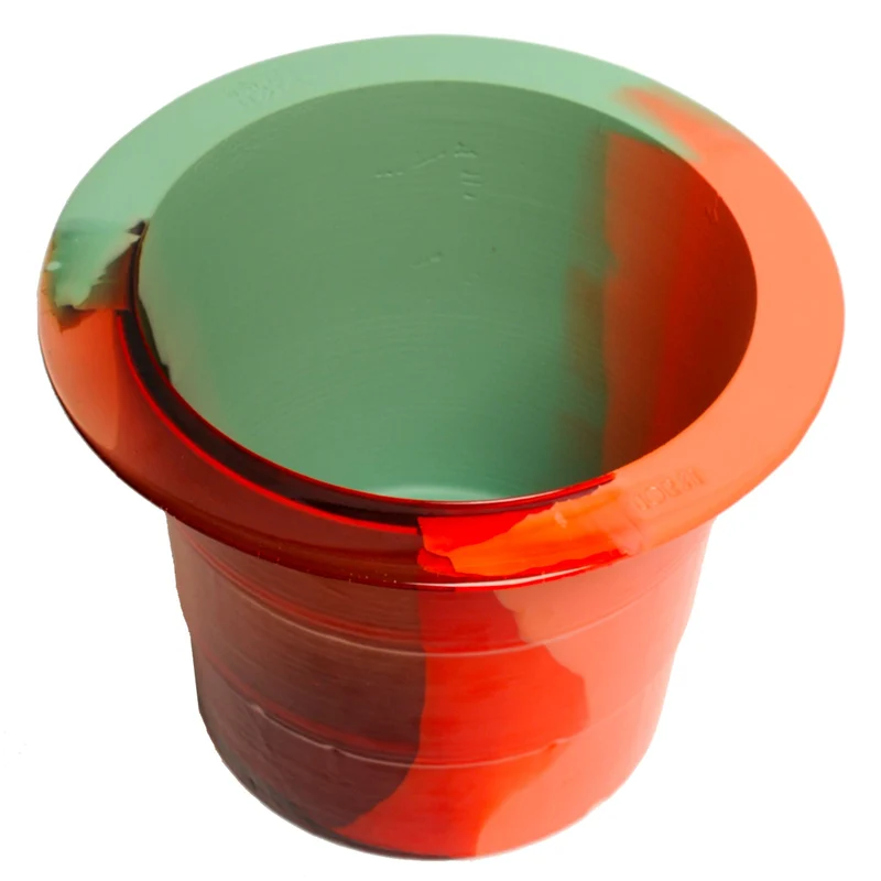 Resin Vase BABEL ICE BUCKET L Mint by Gaetano Pesce for Fish Design