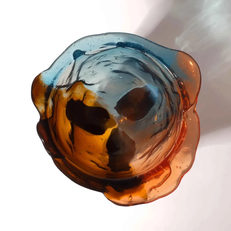 Resin Vase AMAZONIA Ruby Light Blue by Gaetano Pesce for Fish Design