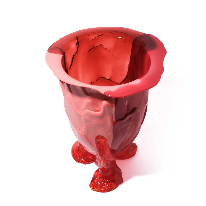 Resin Vase AMAZONIA Salmon Ruby by Gaetano Pesce for Fish Design