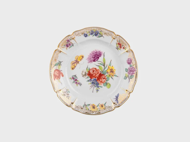 Teller tief | Rokoko | Cumberland | 22 cm