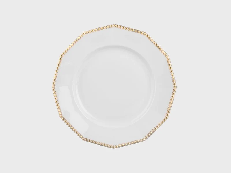 Teller | Perl | Gold | 26 cm