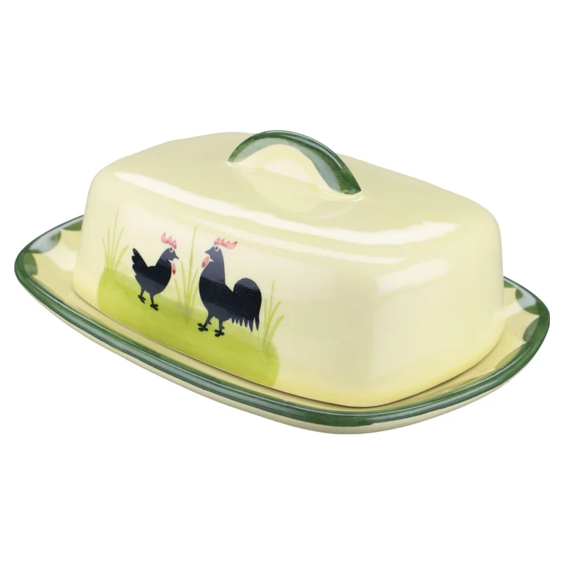 Butterdose eckig mit Griff