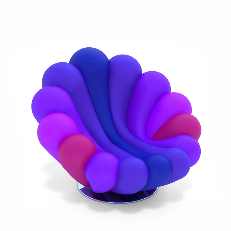 Swivel Armchair ANEMONE by Giancarlo Zema for Giovannetti
