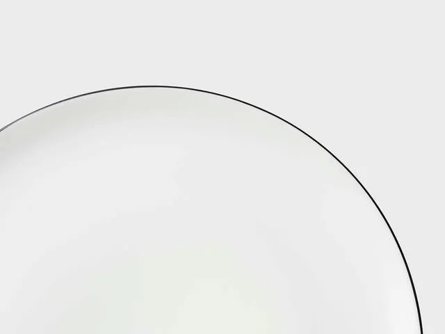 Teller Coupe | Lotos | Schwarzer Farbrand | 19 cm