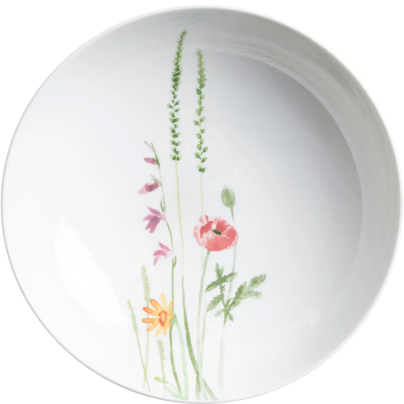 KAHLA Five Senses Wildblume Suppenteller 21 cm Wildblume rot/gelb