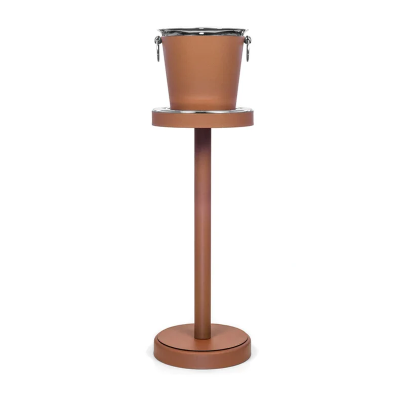 Leather ICE BUCKET Stand by Pinetti