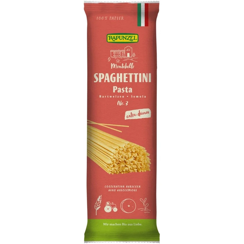 Rapunzel Spaghettini Semola, no.3 (500g)