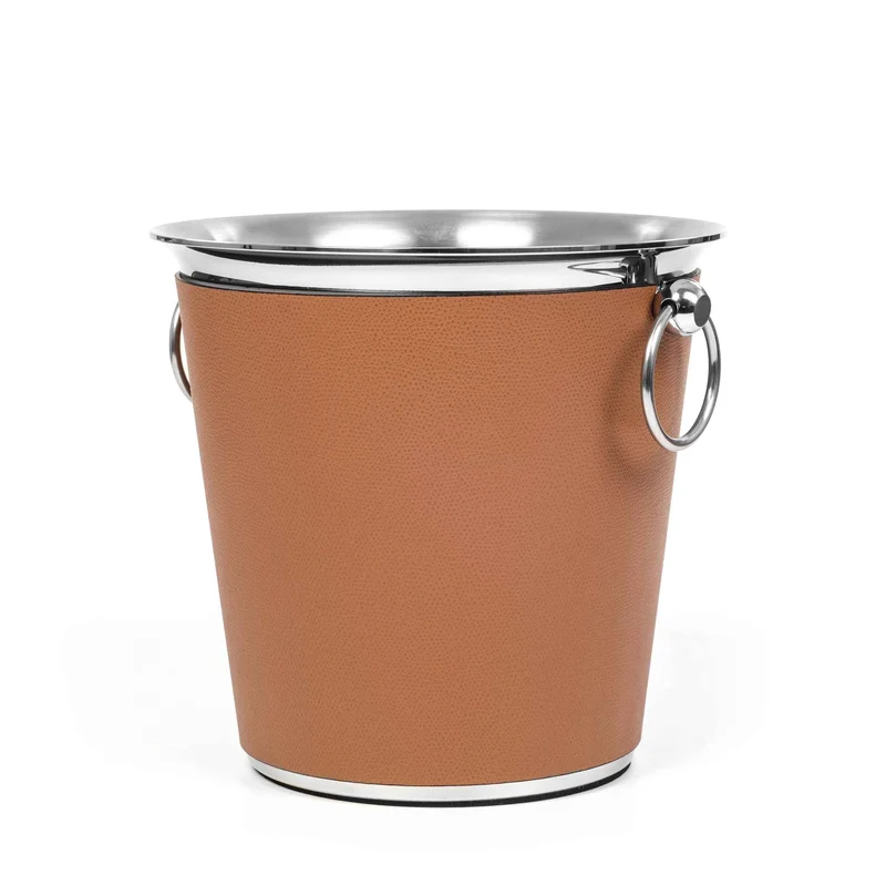 Leather CHAMPAGNE BUCKET by Pinetti