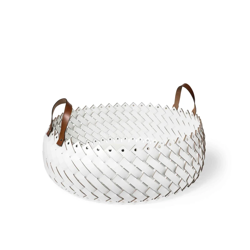 Eco-Leather Basket with Handles ALMERIA by Pinetti