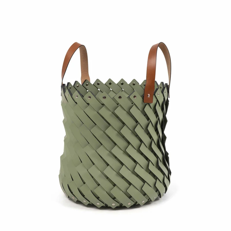 Eco-Leather Basket with Handles ALMERIA by Pinetti