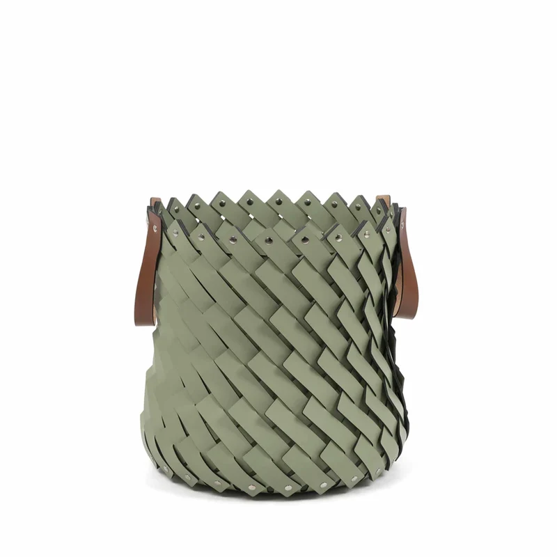 Eco-Leather Basket with Handles ALMERIA by Pinetti