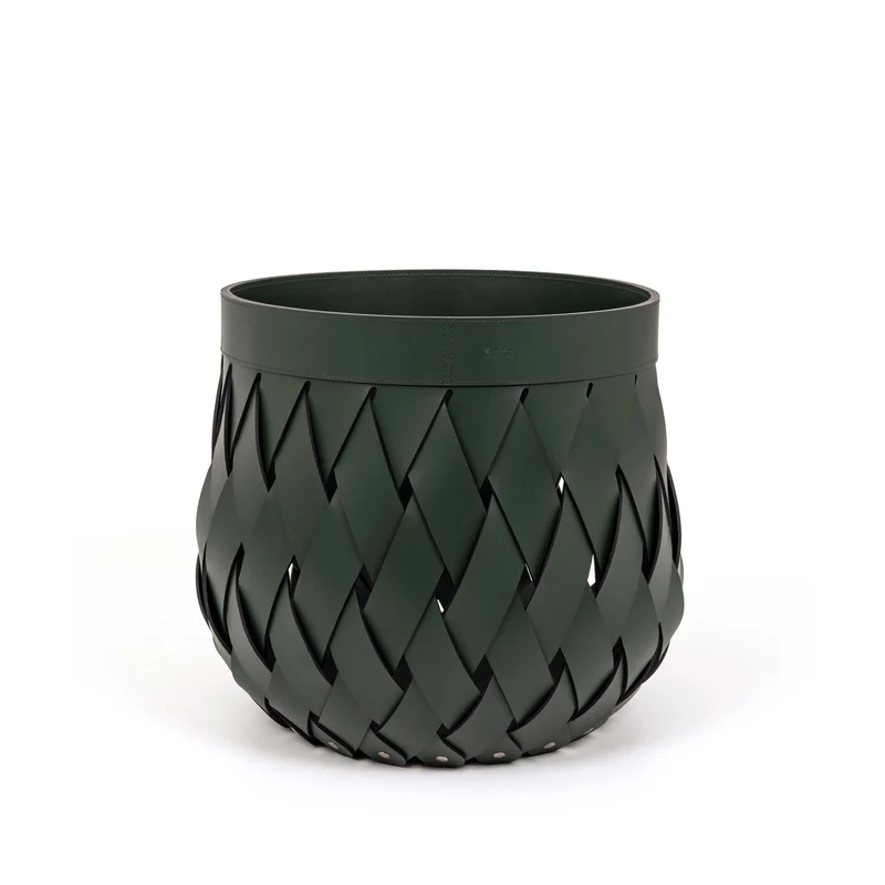 Leather Basket CANARIA by Pinetti