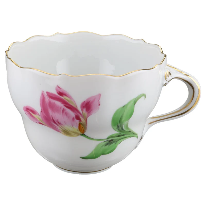 Kaffeetasse Blüte Rosa Gelb Typ II