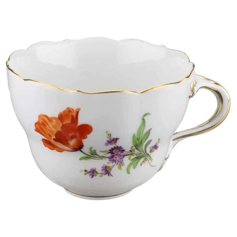 Kaffeetasse Blüte Rot Lila Typ I