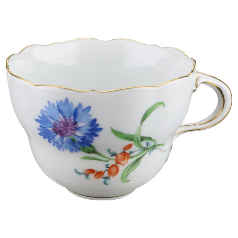 Kaffeetasse Blüte Blau Rot Typ I
