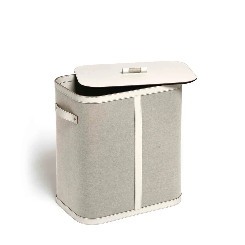 Leather Laundry Basket PENELOPE by Pinetti