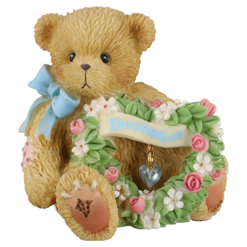 Teddy 111894 "December" Sparkling Hearts December Mini Figurine
